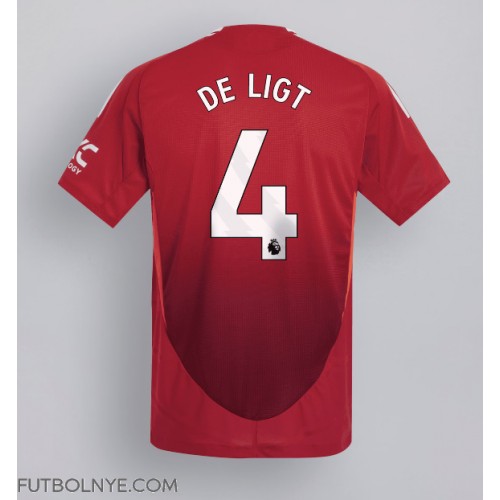 Camiseta Manchester United Matthijs de Ligt #4 Primera Equipación 2024-25 manga corta